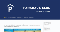 Desktop Screenshot of parkhaus-elbl.at