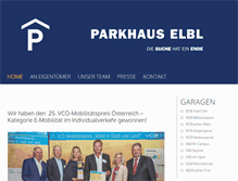 Tablet Screenshot of parkhaus-elbl.at